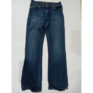 Kut From The Kloth Jeans Womens 8 30x32 Blue Denim Bootcut Leg Whiskering